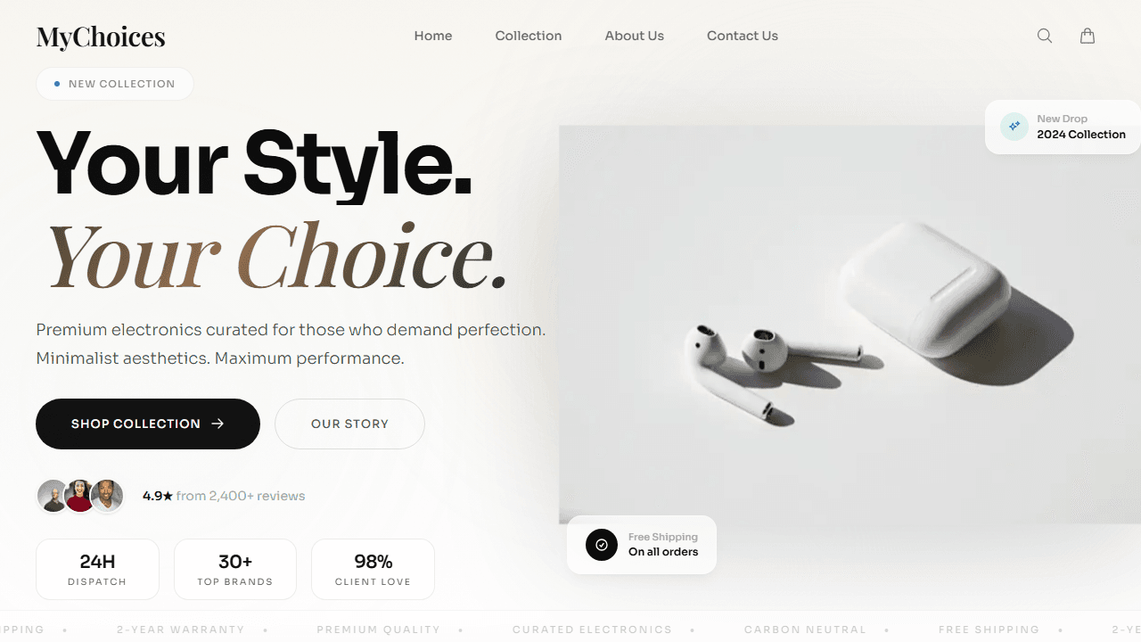 my choices storefront preview